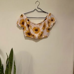 Sunflower Crop Top!